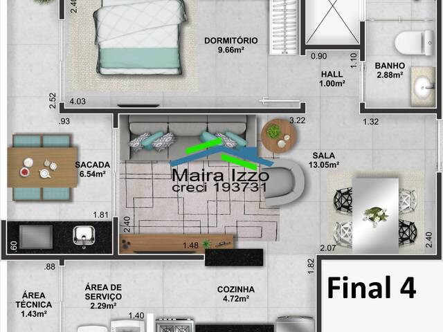 #162 - Apartamento para Venda em Praia Grande - SP - 2